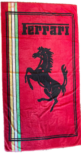 Telo mare rosso ferrari - telo,