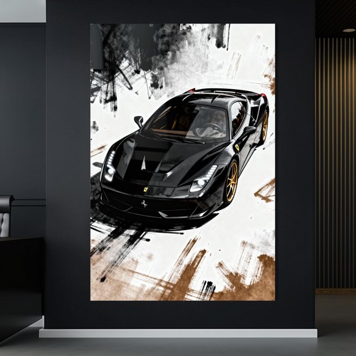 Quadro astratto ferrari arte - quadro, ferrari,