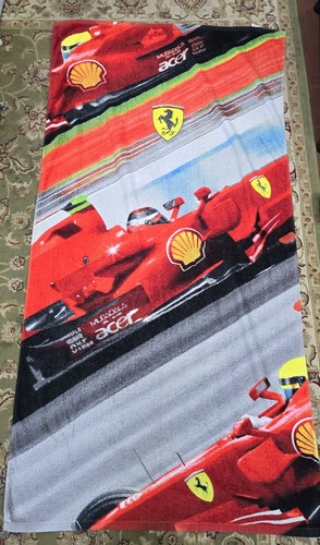 Ferrari vintage beach towel - vintage,